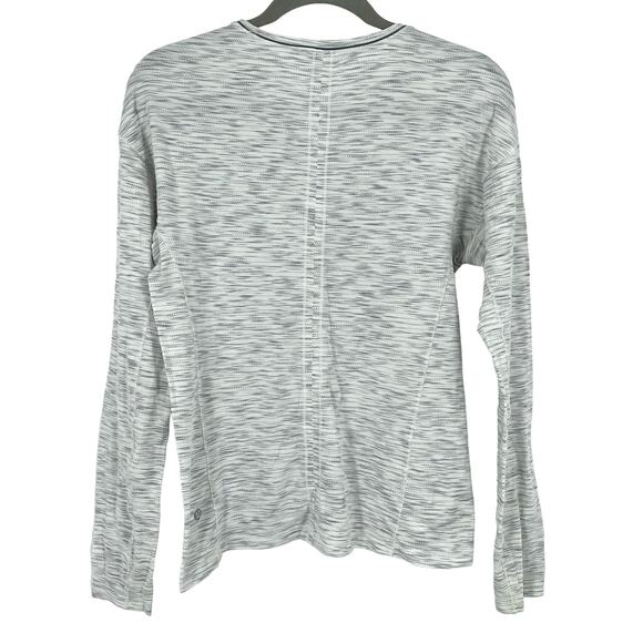 Lululemon Women's Long Sleeve Top Heather Gray Size 8 - Picture 2 of 5